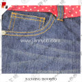 Tear resistance red belt girls  jeans